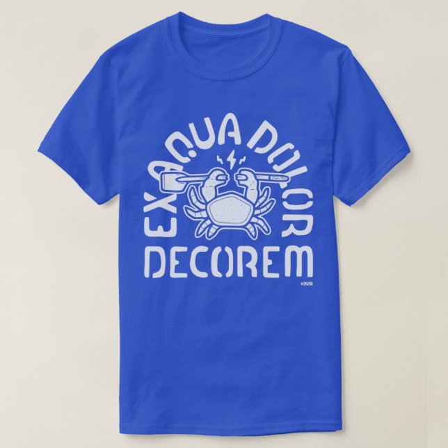 T-shirt Ex Aqua Dolor Decorem (Design devant)