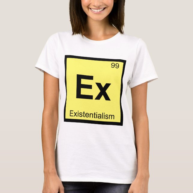 T-shirt Ex - Existentialisme Chimie Tableau périodique (Devant)