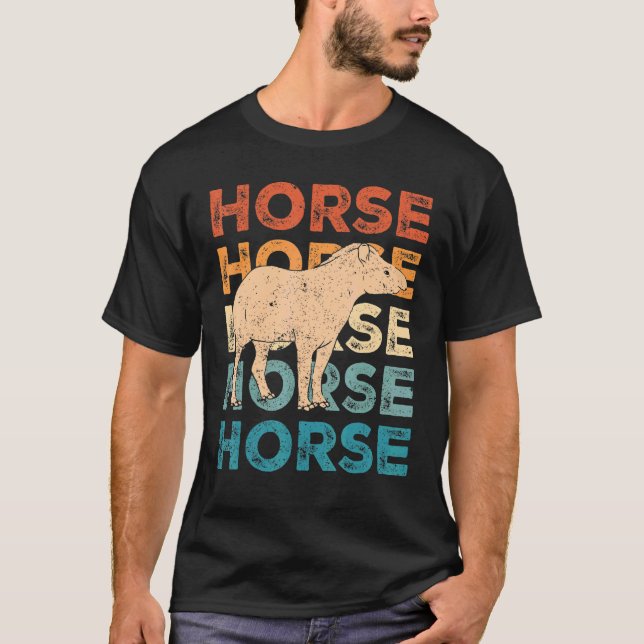 T-shirt Ex Mormon Tapir Cheval LDS Rétro Exmo Cheval (Devant)