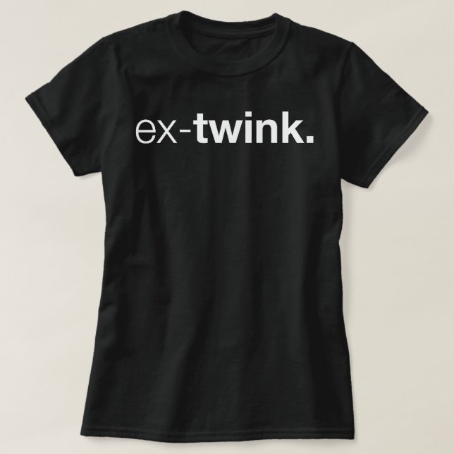 T-shirt Ex-Twink Gay (Design devant)
