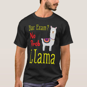 T-shirt Examen Barre Passant Le Passé Pas De Prob Llama Av