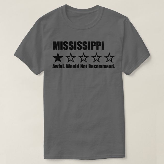 T-shirt Examen unique du Mississippi (Design devant)