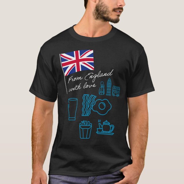 T-shirt EXANGLIA (Blue + White) Basic (Devant)