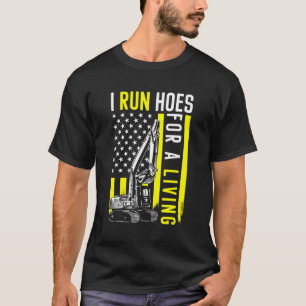 T-shirt Excavateur Équipement Lourd Opérateur Je Crée Des