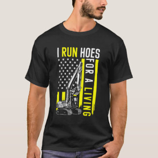 T-shirt Excavateur Équipement Lourd Opérateur Je Crée Des 