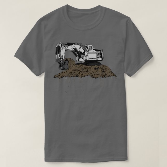 T-shirt Excavateur Liebherr (Design devant)