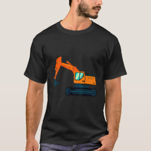 T-shirt Excavateur Machines Lourdes Camion Construction En