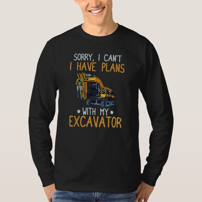 T-shirt Excavator Operator Remote Control Digger Machine R (Devant)