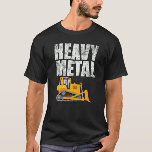 T-shirt Excavatrice de métal lourd Bulldozer Construction