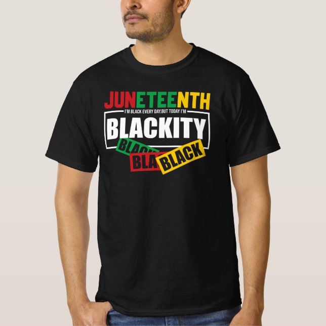 T-shirt Excellence Noire Quotidienne Conception de Fierté  (Devant)