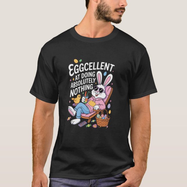 T-shirt Excellente À Faire Absolument Rien De Drôle Fami (Devant)
