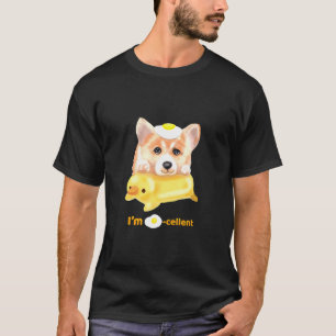 T-shirt Excellente est Corgi Devant Et Derrière 2 Faces