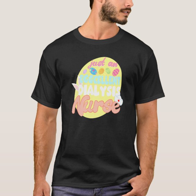T-shirt Excellente infirmière de dialyse de Pâques vacance (Devant)