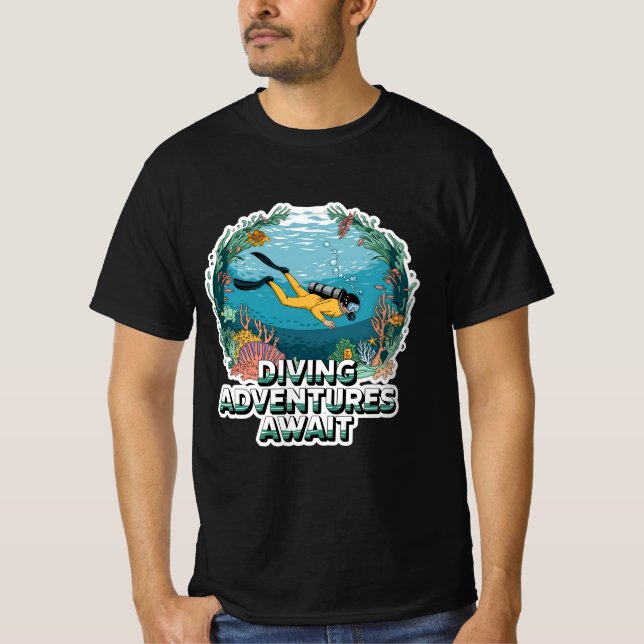 T-shirt Excentrique et Cool plongée sous-marine (Devant)