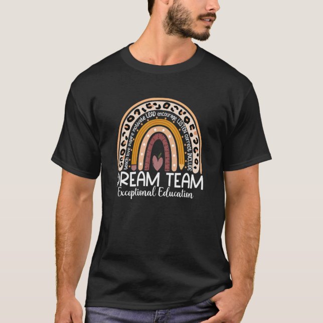 T-shirt Exceptional Education Rainbow SPED Teacher Back To (Devant)