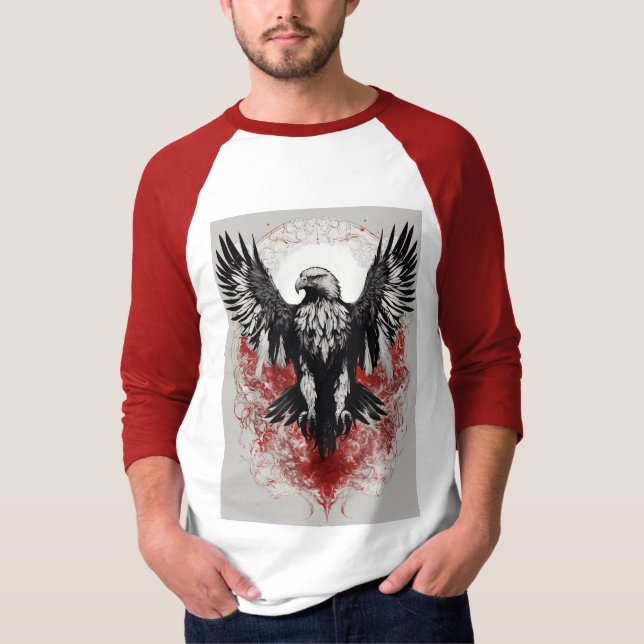 T-shirt exclusif Eagle Design en vente (Devant)