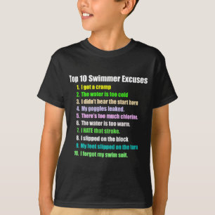 T-shirt Excuses de nageurs de Top Ten