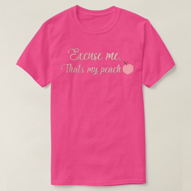 T-shirt Excusez-moi que ma pêche a cliqué (Design devant)
