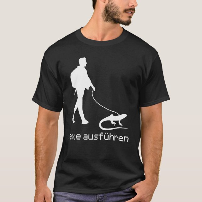 T-shirt Exe Execute Fun System Administrator Administratio (Devant)