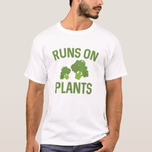 T-shirt Exécute Sur Plante