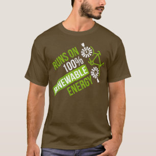 T-shirt Exécute Un Don Environnemental De 100 Énergies Ren