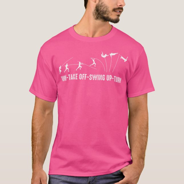 T-shirt Exécuter Décollage Swing Up Tournez Potable Vault  (Devant)