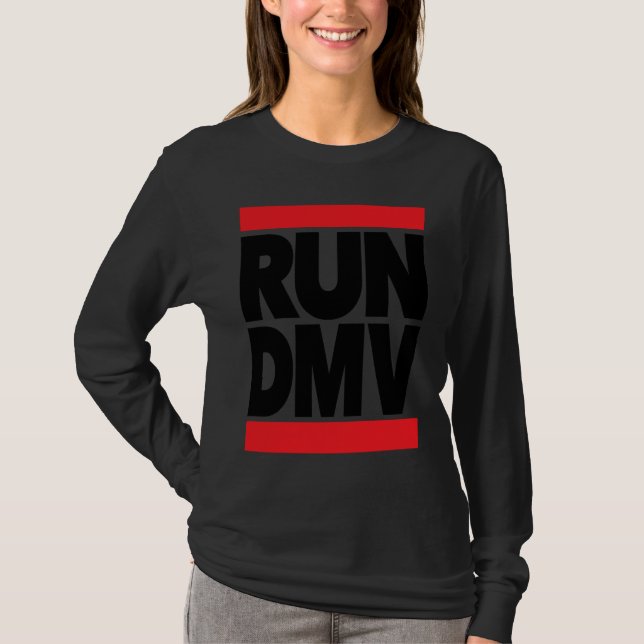 T-shirt Exécuter DMV personnalisé (Devant)