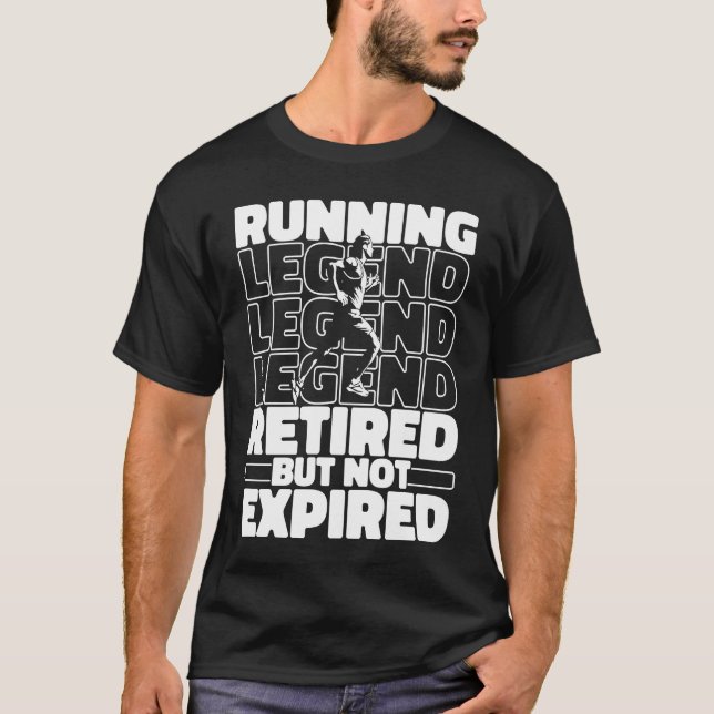 T-shirt Exécuter Jogging Retraité Exécuter Jogger Runner (Devant)