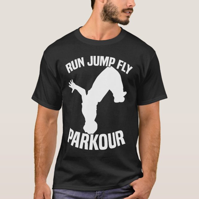T-shirt Exécuter Jump Fly Parkour (Devant)