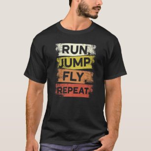 T-shirt Exécuter Jump Fly Répéter Parkour Free Runer Frees