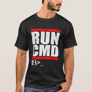 T-shirt Exécuter la parodie CMD