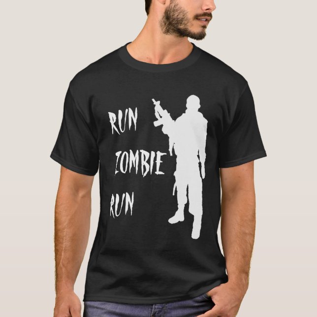 T-shirt Exécuter la série Zombie -Chemise (Devant)