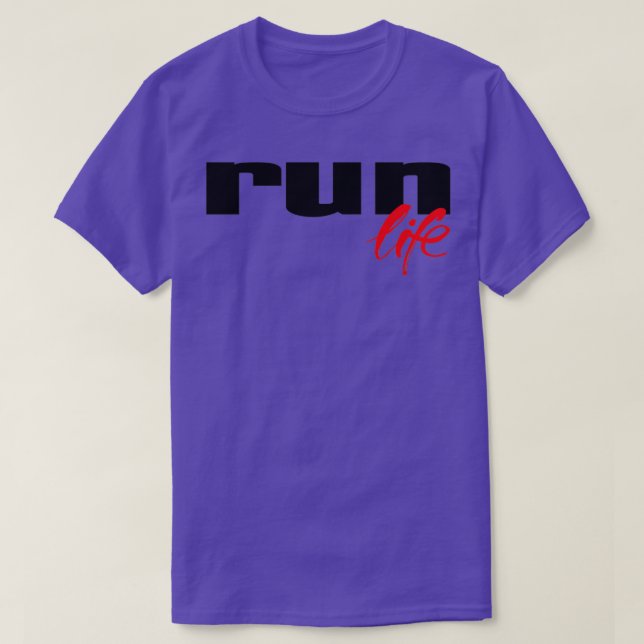 T-shirt Exécuter la vie 1 (Design devant)