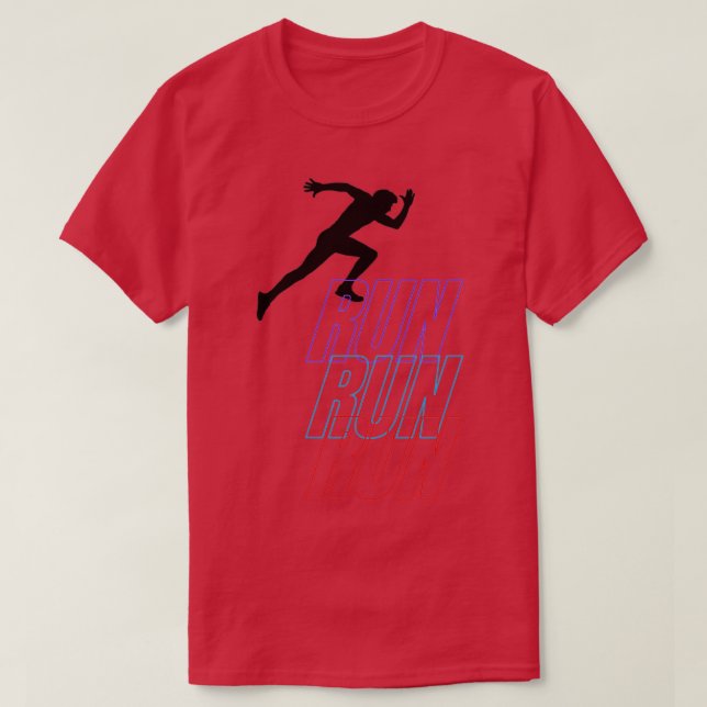 T-shirt Exécuter le coureur (Design devant)