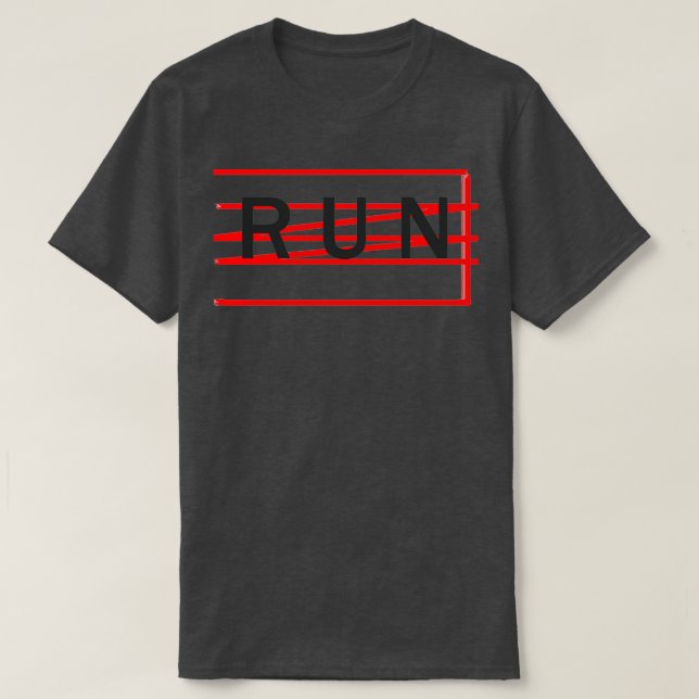 T-shirt Exécuter le mot (Design devant)