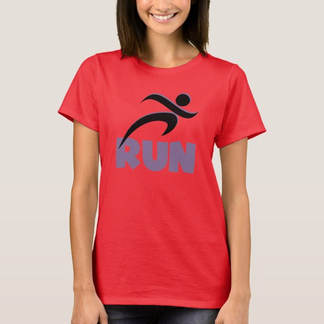 T-shirt EXÉCUTER l'état de fonctionnement de la course vio (Devant)