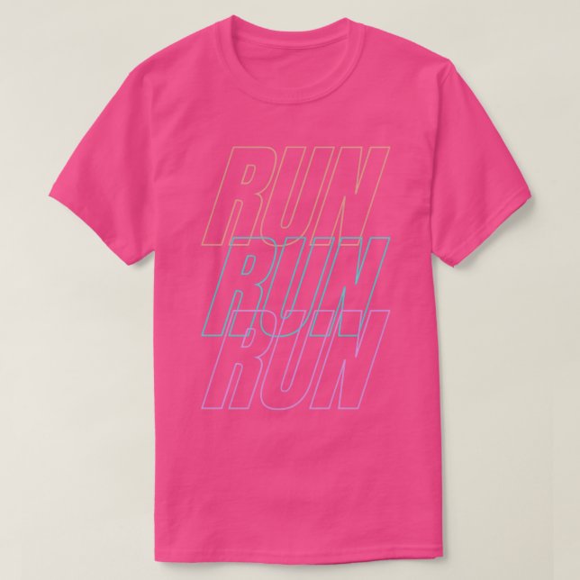 T-shirt Exécuter l'exécution 3 (Design devant)