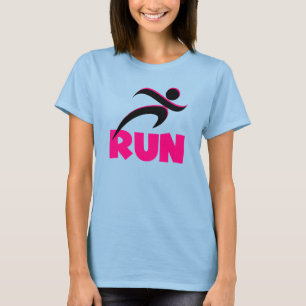 T-shirt EXÉCUTER L'EXÉCUTION D'UN Pink Fitness