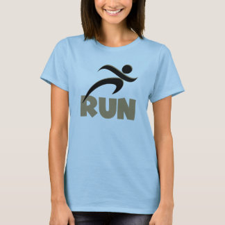 T-shirt EXÉCUTER L'EXÉCUTION D'UN Tan Fitness