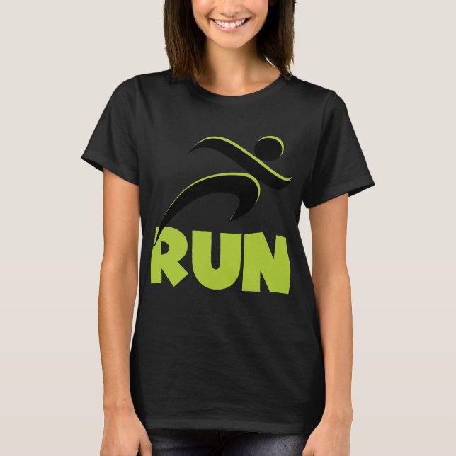 T-shirt EXÉCUTER L'Exercice D'Exercice Vert Printemps (Devant)
