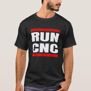 T-shirt Exécuter un programmeur de fraiseuse CNC mécanicie