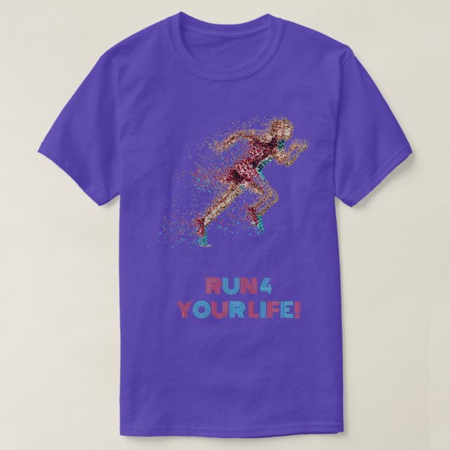 T-shirt Exécutez 4 votre vie 5 (Design devant)