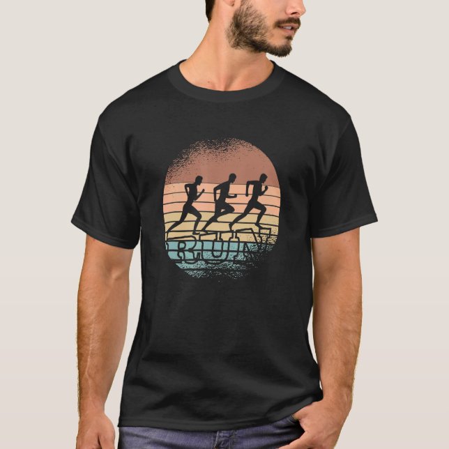 T-shirt Exécutez des athlètes de jogging exécutant Outfit  (Devant)