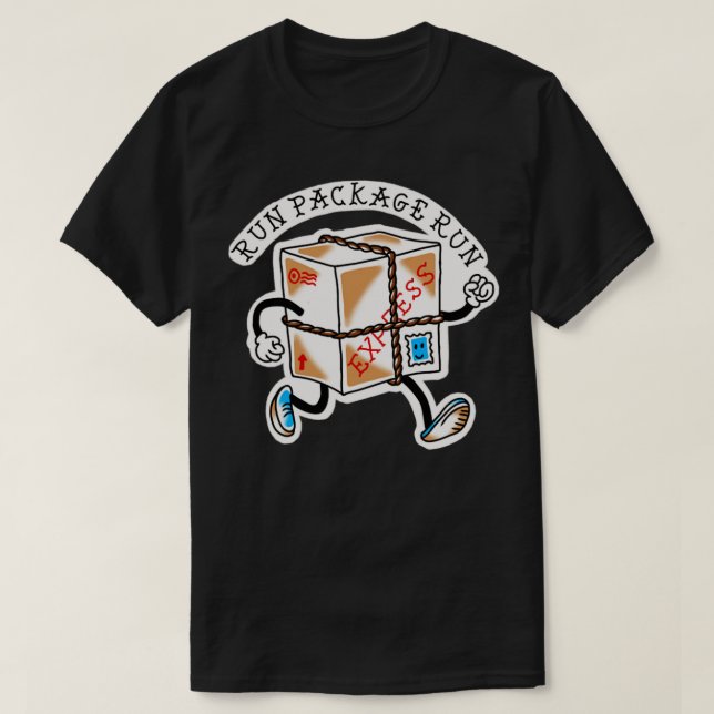 T-shirt exécutez le paquet exécutez le cadeau gump (Design devant)