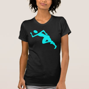 T-shirt Exécution - Cyan