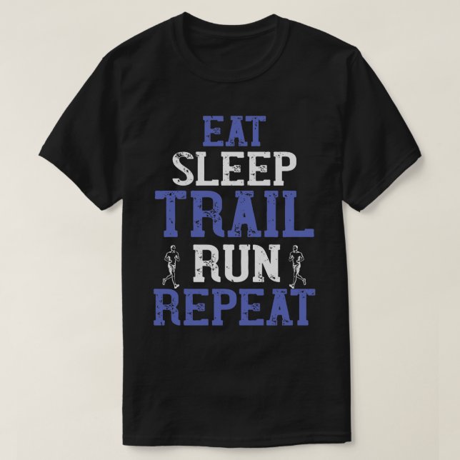 T-shirt Exécution de l'exécution de la piste de veille Eat (Design devant)