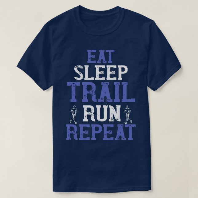 T-shirt Exécution de l'exécution de la piste de veille Eat (Design devant)