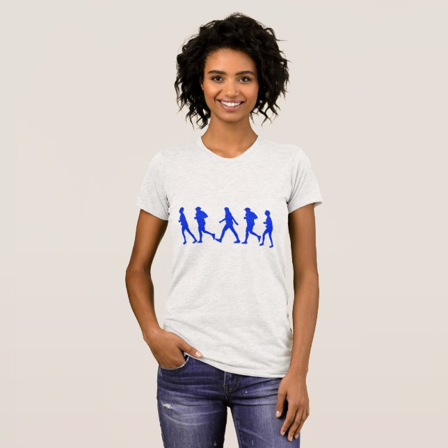 T-shirt Exécution De L'Exercice De Jogging (Devant entier)