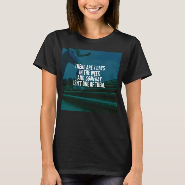 T-shirt Exécution de l'exercice Motivational Words (Devant)