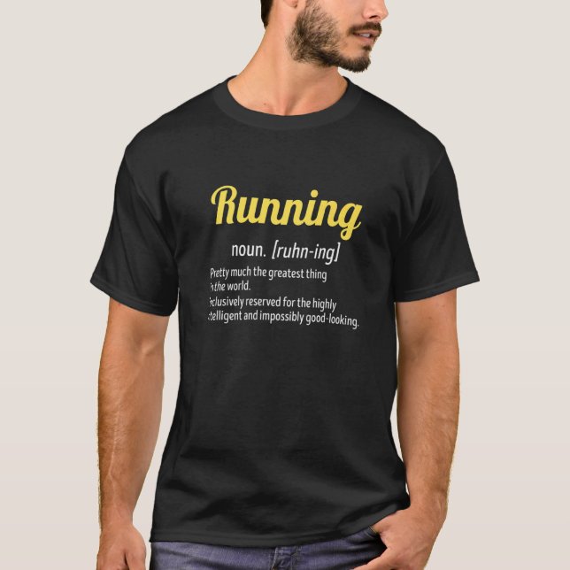 T-shirt Exécution d'un marathon Cool de définition de 5 k  (Devant)